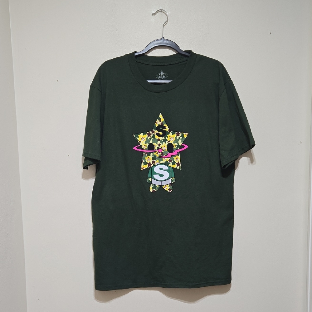 Sukamii Starboy Green Camo Short Sleeve Tee